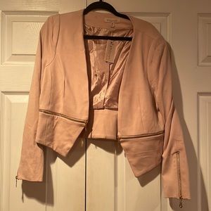 Cropped Jacket with gold zippers (12P)